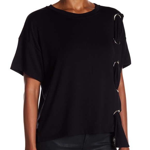 Harlowe & Graham Tops - Harlowe & Graham Women's Top Grommet Dolman Tee
